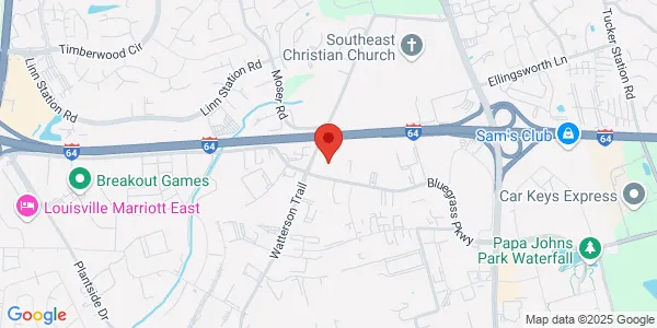 Map of 11001 Bluegrass Pkwy Ste 300 Louisville, KY 40299