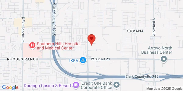 Map of 6350 S Durango Dr Las Vegas, NV 89113