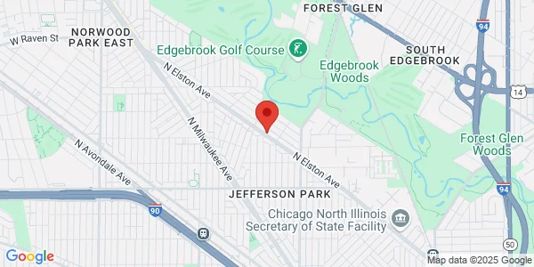 Map of 5795 N Elston Ave Chicago, IL 60646
