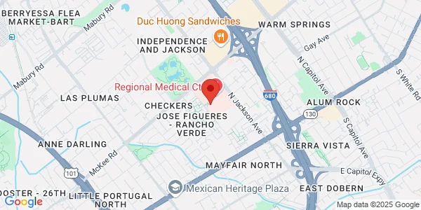 Map of 200 Jose Figures Ste 320 San Jose, CA 95116