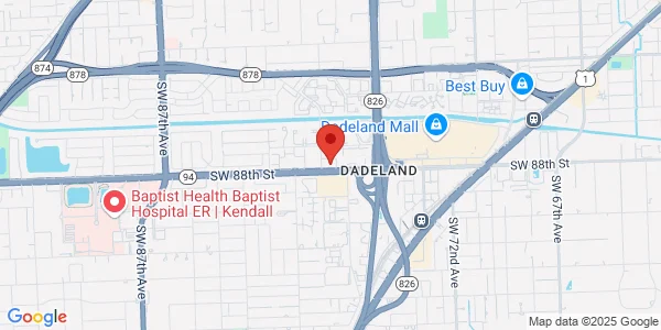 Map of 7867 N Kendall Dr Ste 120 Miami, FL 33156