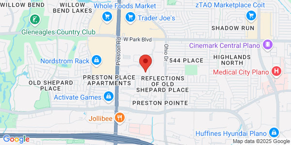 Map of 4701 Old Shepard Pl Ste 100 Plano, TX 75093