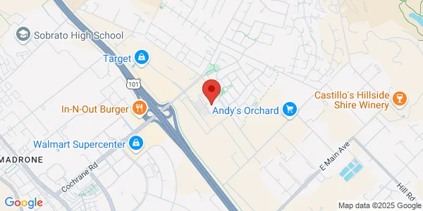 Map of 18550 De Paul Dr Ste 109 Morgan Hill, CA 95037