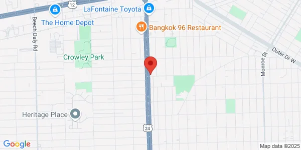 Map of 3133 S Telegraph Rd Dearborn, MI 48124