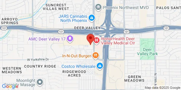 Map of 19646 N 27th Ave Ste 101 Phoenix, AZ 85027