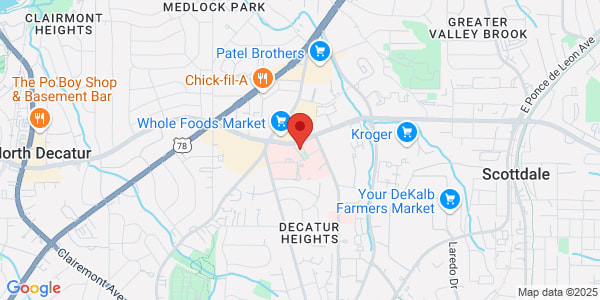 Map of 2701 N Decatur Rd Decatur, GA 30033