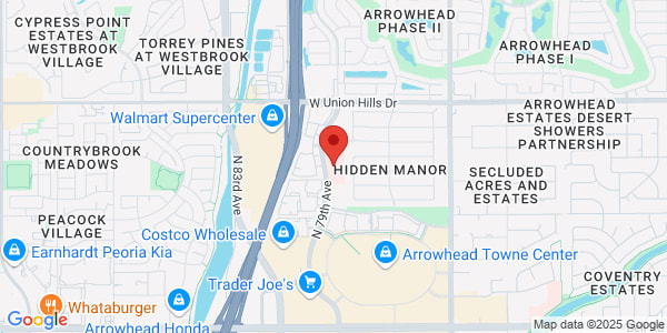 Map of 18301 N 79th Ave Ste E 150 Glendale, AZ 85308