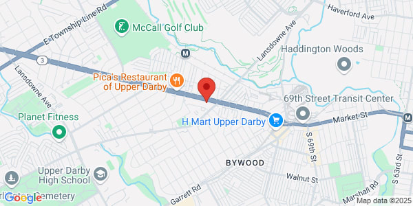 Map of 7600 W Chester Pike Ste 1-B Upper Darby, PA 19082