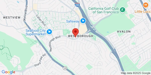 Map of 2400 Westborough Blvd South San Francisco, CA 94080