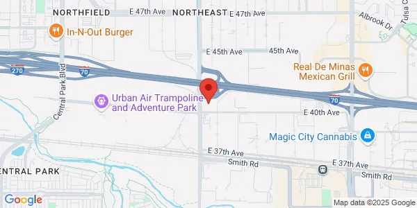 Map of 10515 E 40th Ave Ste 105 Denver, CO 80239