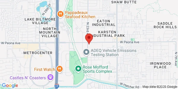Map of 2225 W Peoria Ave Ste 150 Phoenix, AZ 85029