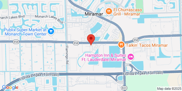 Map of 11820 Miramar Pkwy Ste 127 Miramar, FL 33025