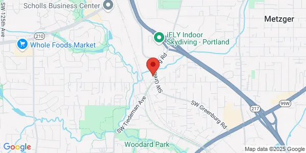 Map of 11105 SW Greenburg Rd Tigard, OR 97223