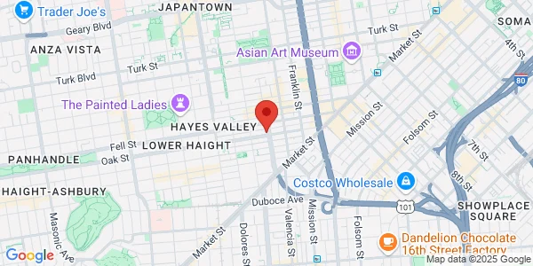 Map of 323 Octavia St San Francisco, CA 94102