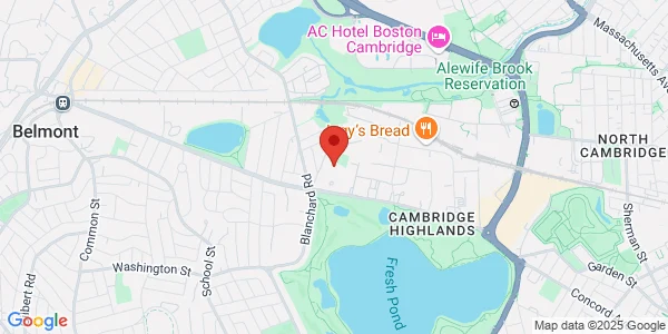 Map of 799 Concord Ave Cambridge, MA 02138