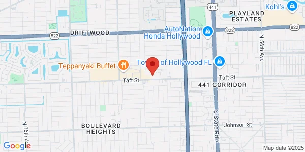 Map of 6517 Taft St Ste 103 Hollywood, FL 33024