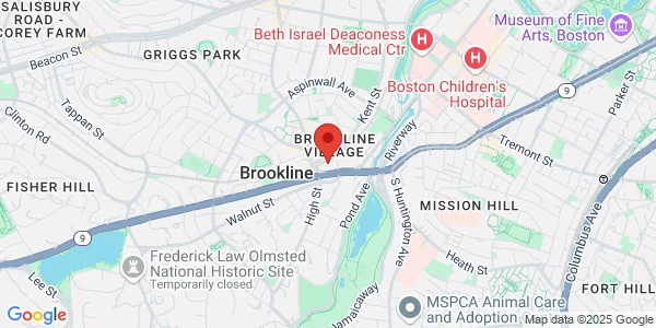 Map of 1 Brookline Pl Ste 506 Brookline, MA 02445