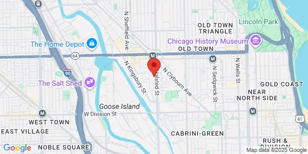 Map of 1460 N Halsted St Ste 501 Chicago, IL 60642