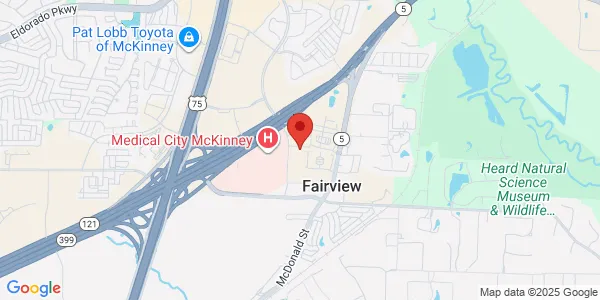 Map of 4521 Medical Center Dr Mckinney, TX 75069