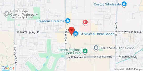 Map of 8205 W Warm Springs Rd Las Vegas, NV 89113