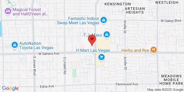 Map of 4980 W Sahara Ave Las Vegas, NV 89102