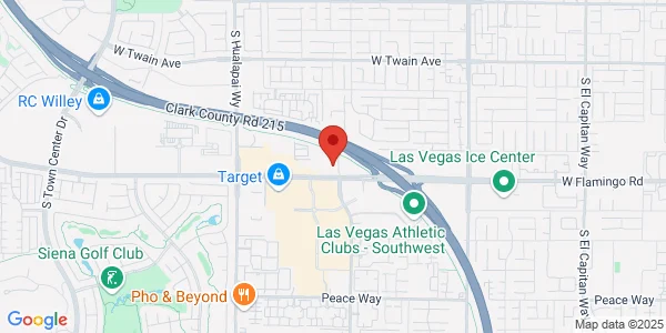 Map of 9880 W Flamingo Rd Las Vegas, NV 89147