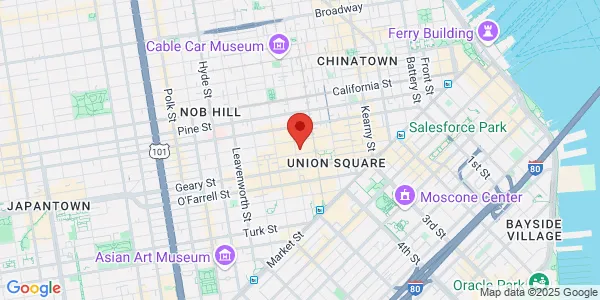 Map of 490 Post Street Suite 900 San Francisco, CA 94102