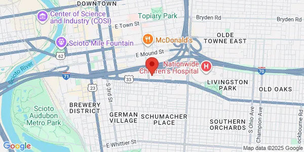Map of 380 Butterfly Gardens Dr Columbus, OH 43215