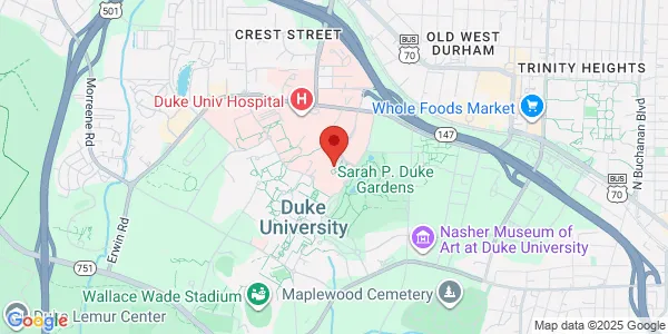 Map of 40 Duke Medicine Cir Clinic 1J Durham, NC 27710