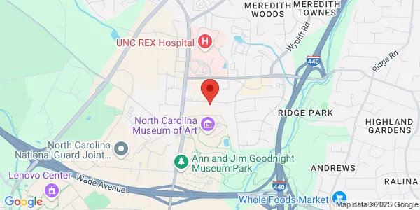 Map of 3633 Harden Rd Ste 100 Raleigh, NC 27607