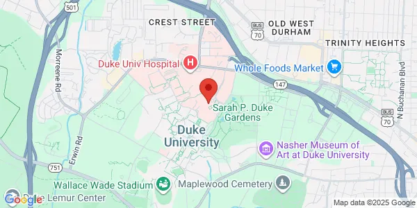Map of 40 Duke Medicine Cir Clinic 3J Durham, NC 27710