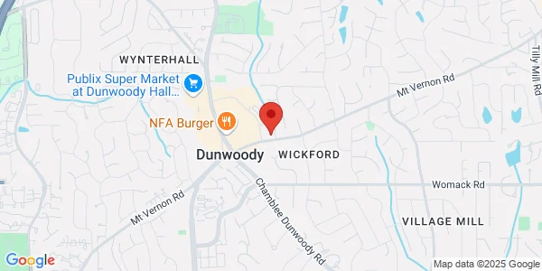 Map of 1730 Mt Vernon Rd Ste B Dunwoody, GA 30338