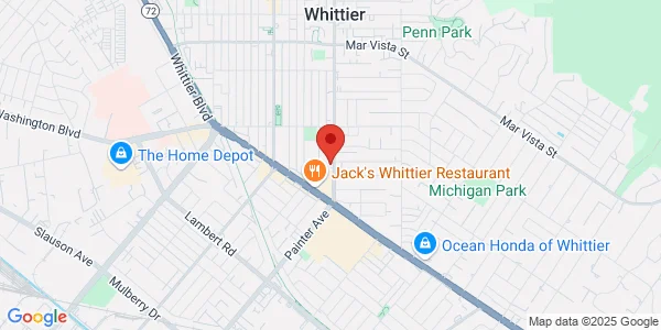 Map of 8135 Painter Ave Ste 101 Whittier, CA 90602