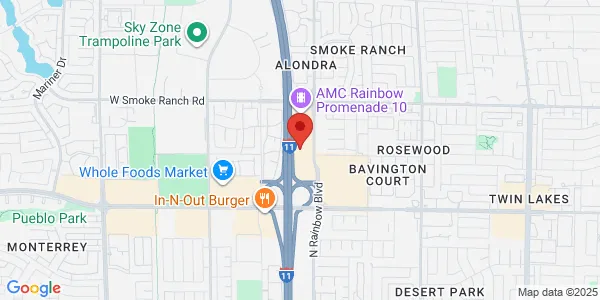 Map of 2051 N Rainbow Blvd Las Vegas, NV 89108