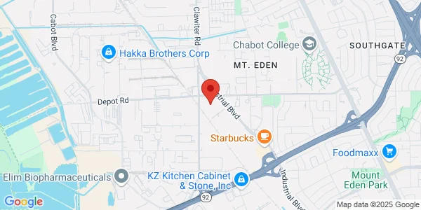 Map of 25001 Industrial Blvd Ste A Hayward, CA 94545