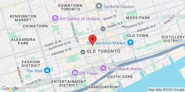 Map of 100 King Street W 56th Floor, Suite 5600 Toronto, ON M5X 1C9 Canada