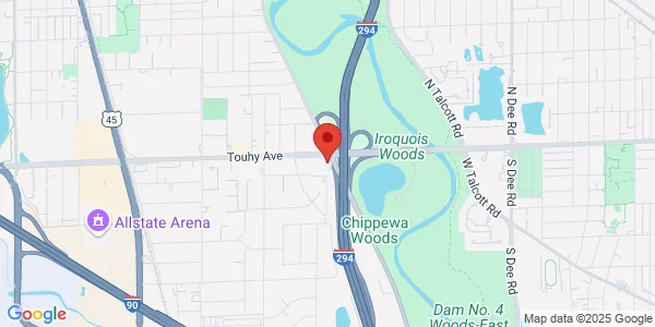 Map of 2410 S River Rd Des Plaines, IL 60018