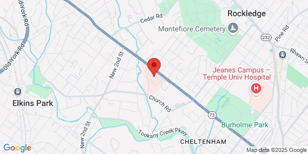 Map of 60 Township Line Rd Elkins Park, PA 19027