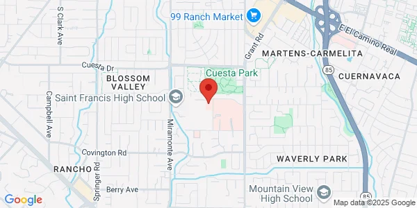 Map of 2490 Hospital Dr Ste 211 Mountain View, CA 94040