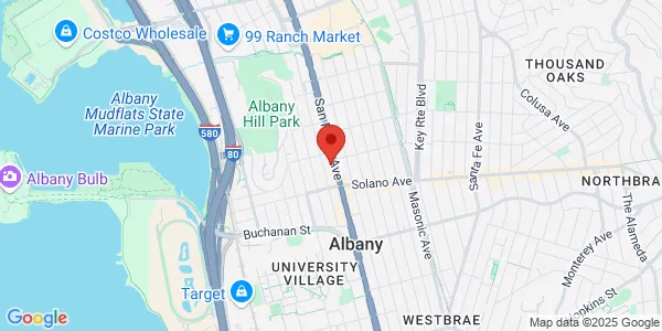 Map of 828 San Pablo Ave Ste 105B Albany, CA 94706