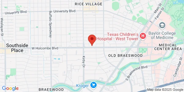 Map of 2416 W Holcombe Blvd Houston, TX 77030