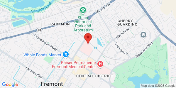 Map of 1860 Mowry Ave Ste 401 Fremont, CA 94538