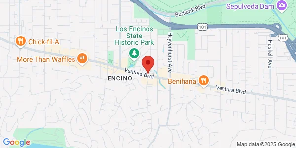 Map of 16661 Ventura Blvd Encino Ca 9143 Ste 108 Los Angeles, CA 91436