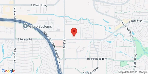 Map of 3301 E Renner Rd Ste 100 Richardson, TX 75082