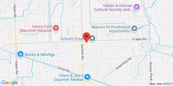 Map of 42958 Garfield Rd Clinton Township, MI 48038