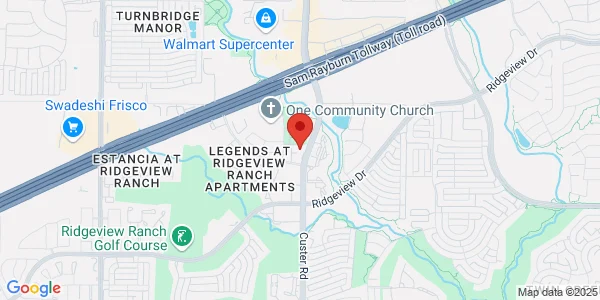 Map of 10225 Custer Rd Plano, TX 75025