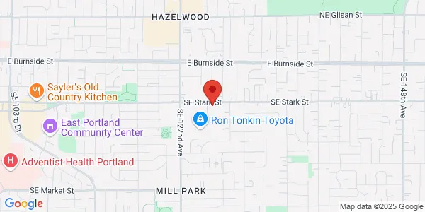 Map of 12596 SE Stark St Plaza 125, Bldg N Portland, OR 97233