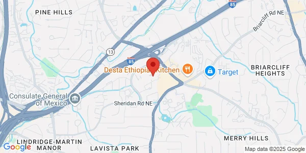 Map of 21 Ortho Ln Atlanta, GA 30324