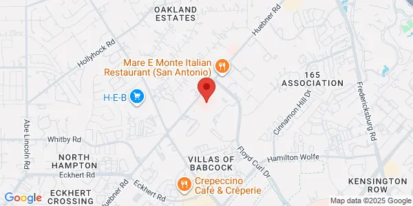 Map of 9150 Huebner Rd Ste 345 San Antonio, TX 78240