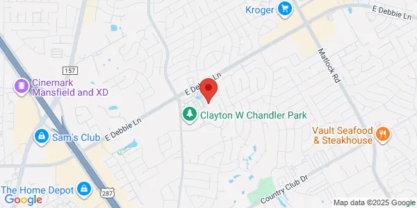 Map of 714 Hunters Row Ct Mansfield, TX 76063